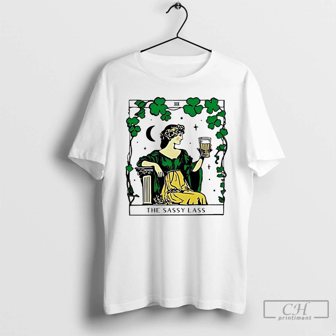 Classic The Sassy Lass St Patricks Day Tarot Card
