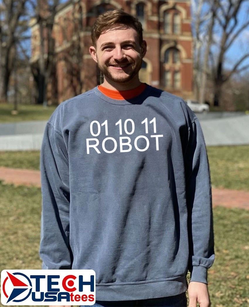 01 10 11 robot shirt