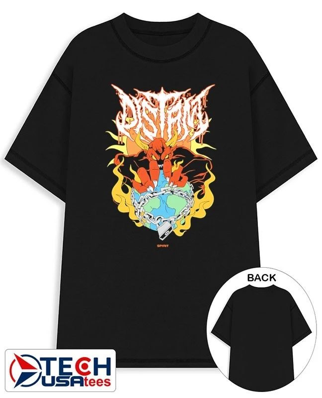 Distant locked in shirt