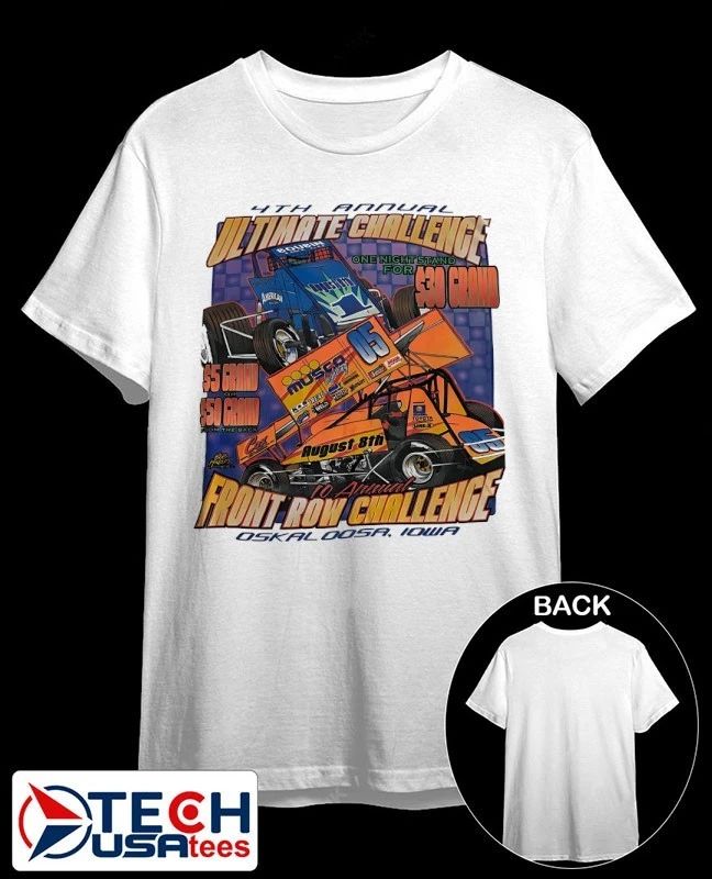 4th Annual Ultimate Challenge 10 Annual front row challenge Oskaloosa Iowa shirt