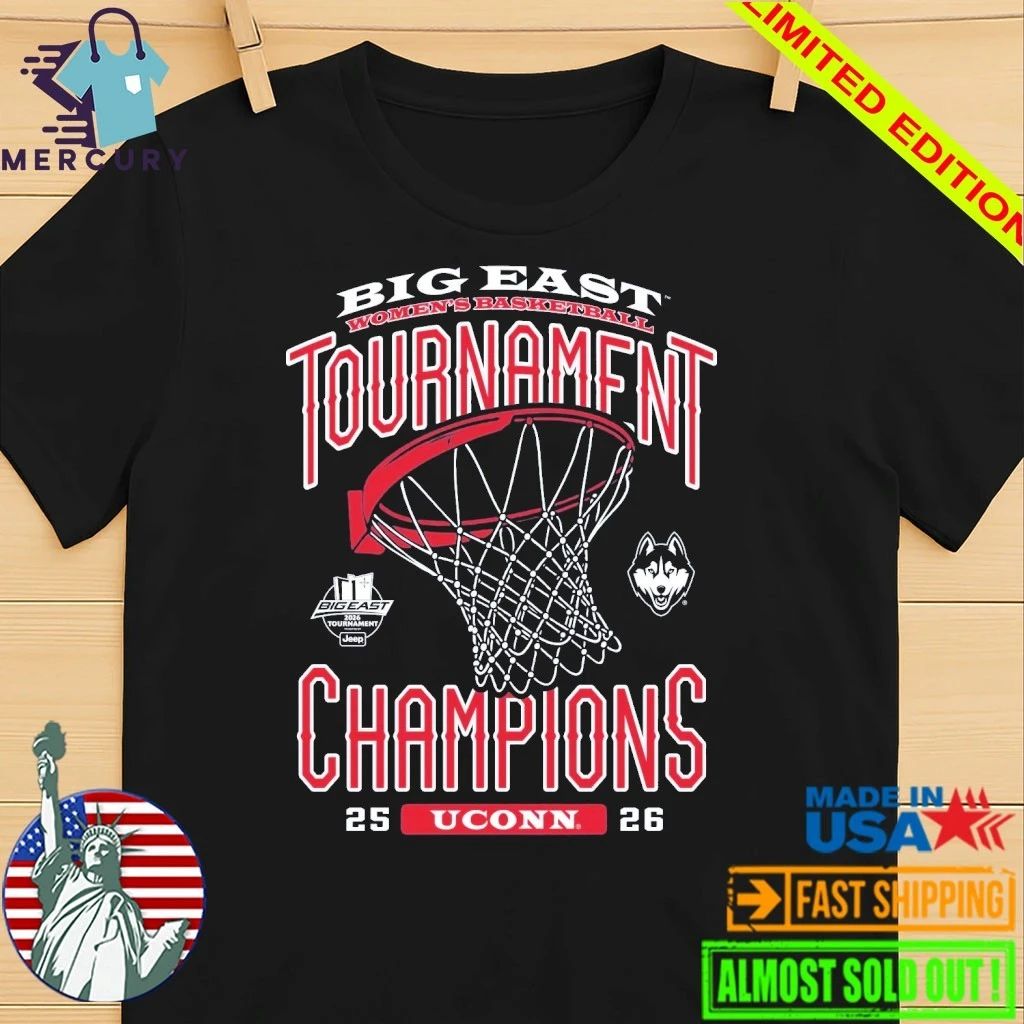 UConn Huskies 2026 Women’s Basketball Big East Conference Champions Shirt