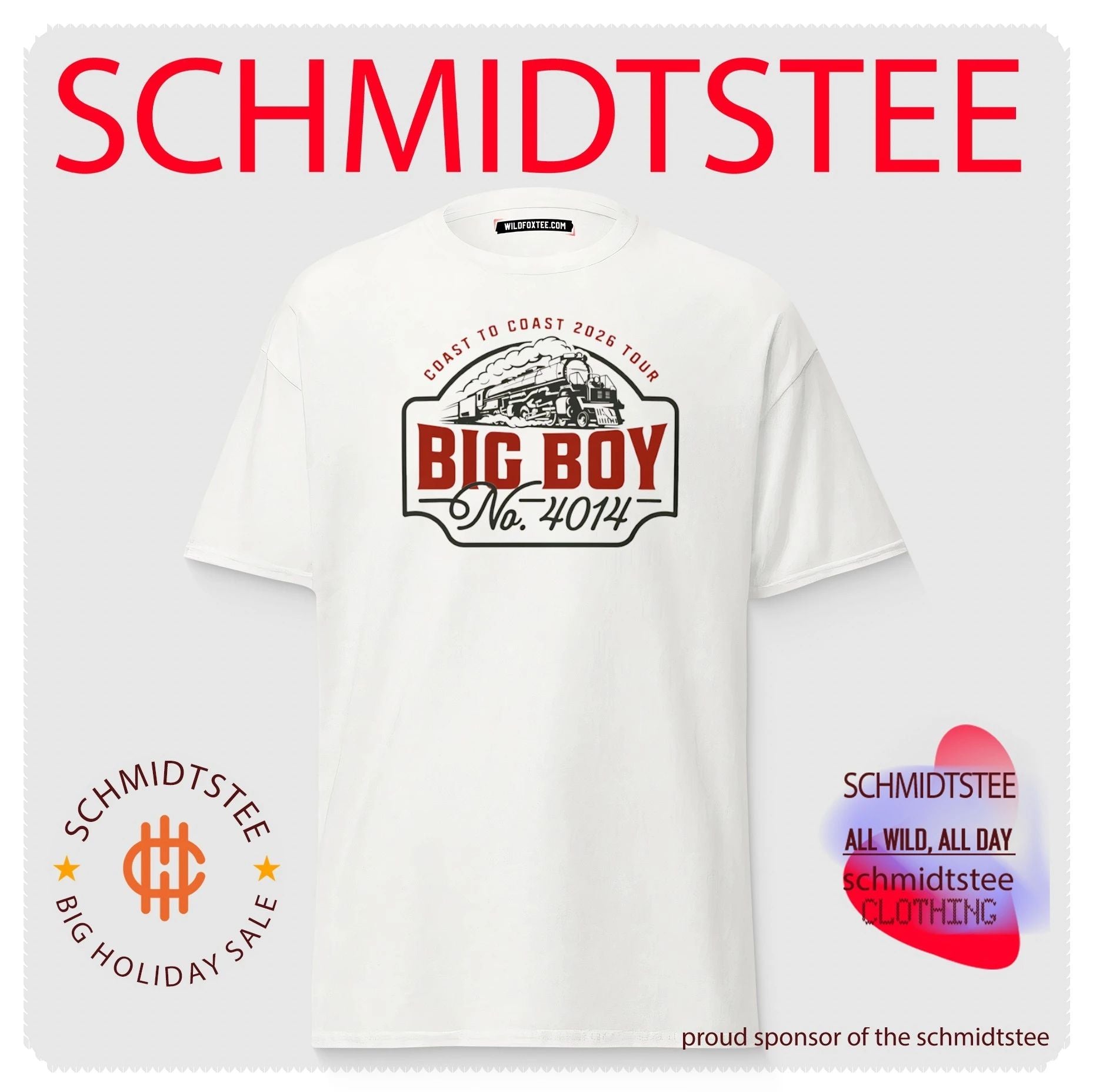 Big Boy No 4014 Coast to Coast 2026 Tour shirt
