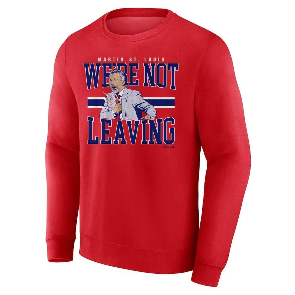 Martin St. Louis We’re Not Leaving Shirt