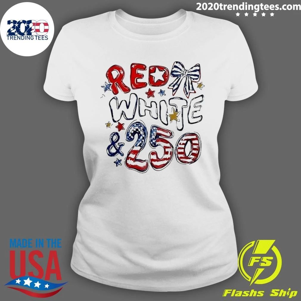 Red White & Blue 250 USA 4th Of July Shirt