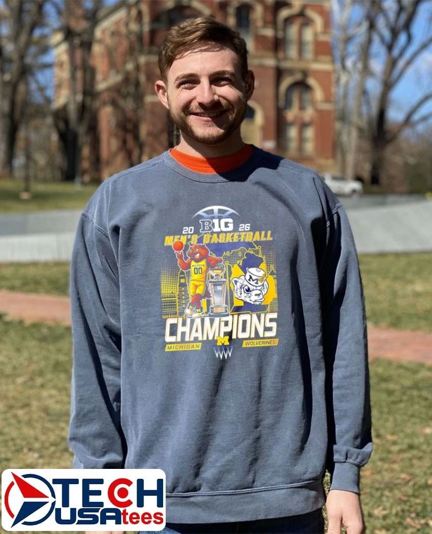 Michigan Wolverines 2026 Big 10 Men’s Basketball Champions shirt