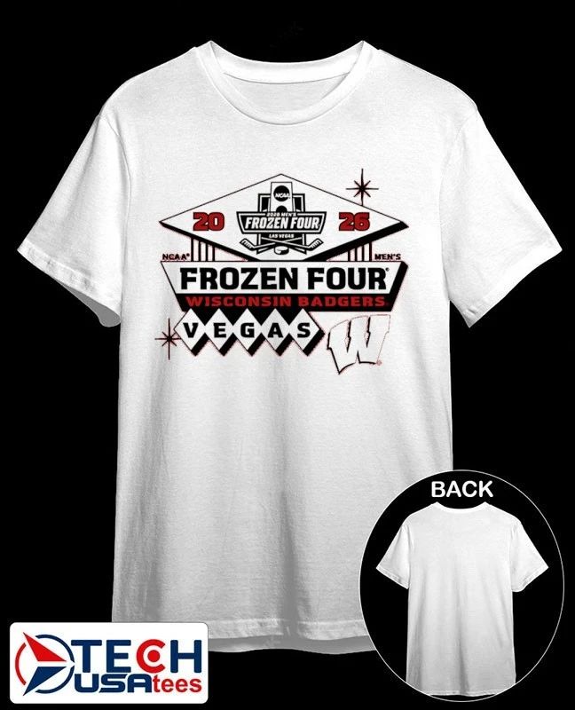 Wisconsin Badgers 2026 Frozen Four Men’s Hockey Vegas shirt by uwbookstore