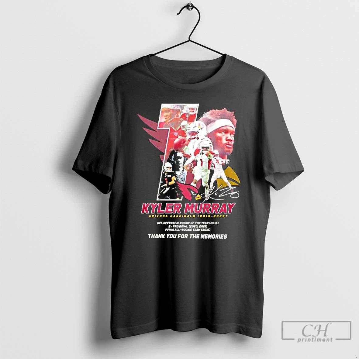 Classic Kyler Murray Arizona Cardinals 2019 2025 Thank You For The Memories Signature T Shirts