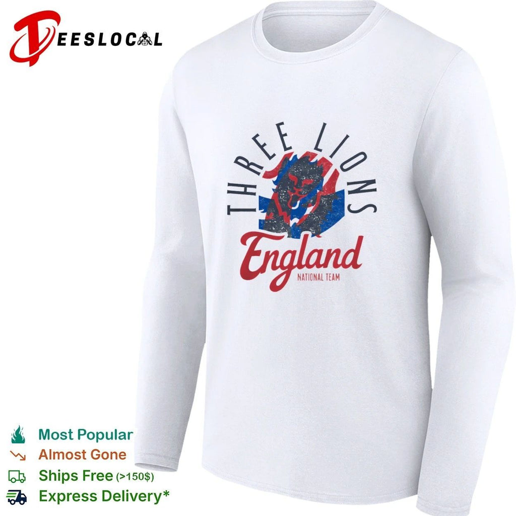 Three Lions England National Team FA Soccer T-shirt