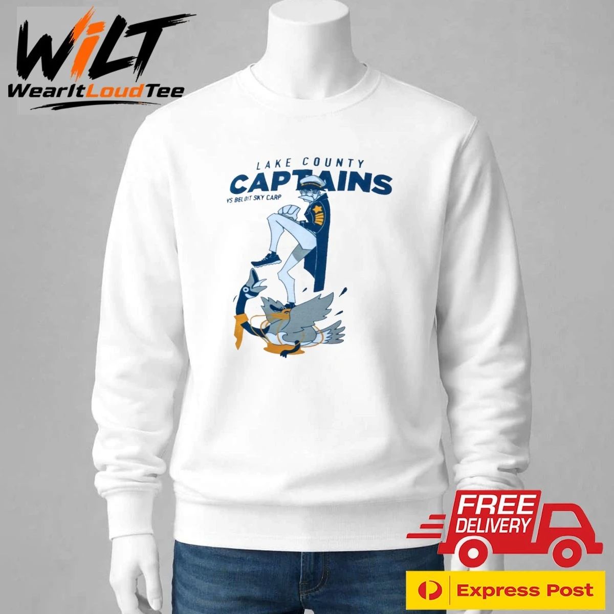 2026 Lake County Captains Vs Beloit Sky Carp Shirt