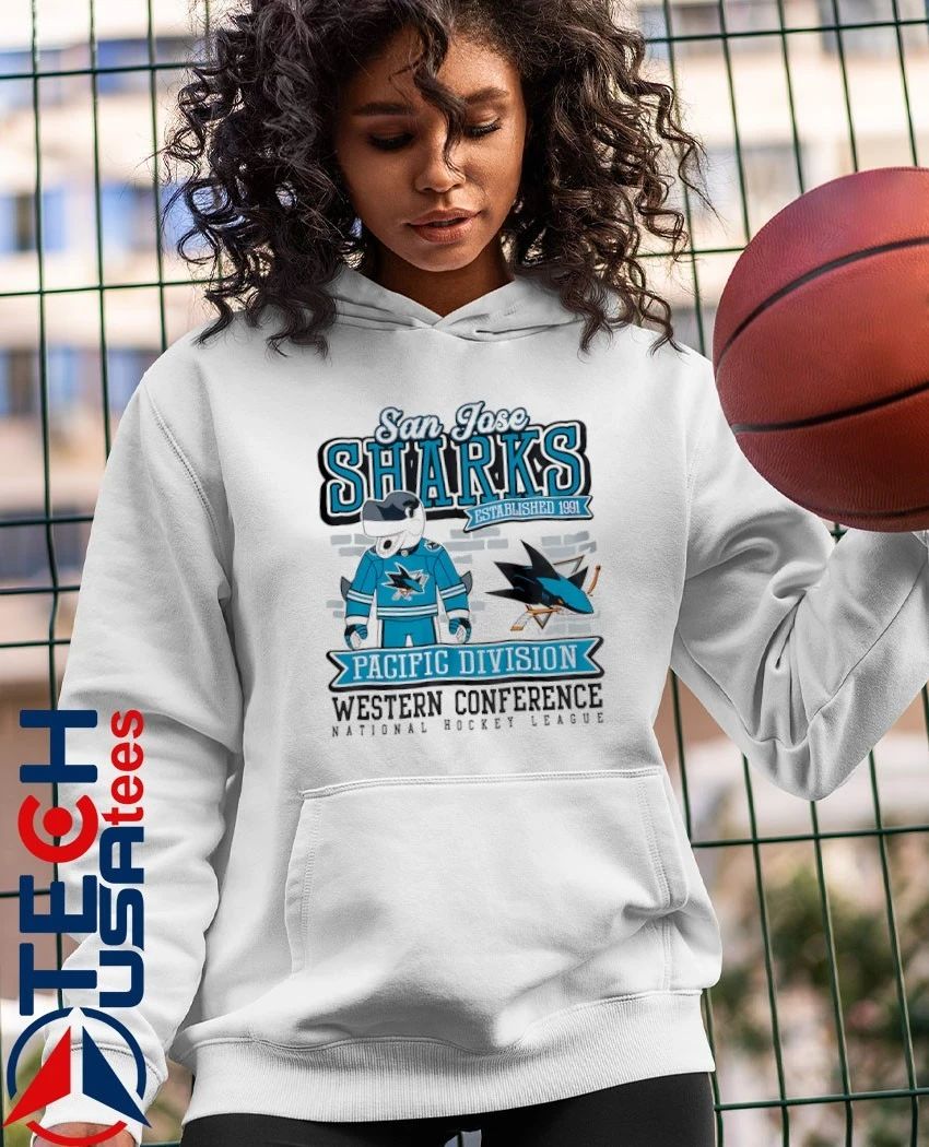 San Jose Sharks Hockey Pacific Division Western Conference NHL mascot shirt by mitchellandness
