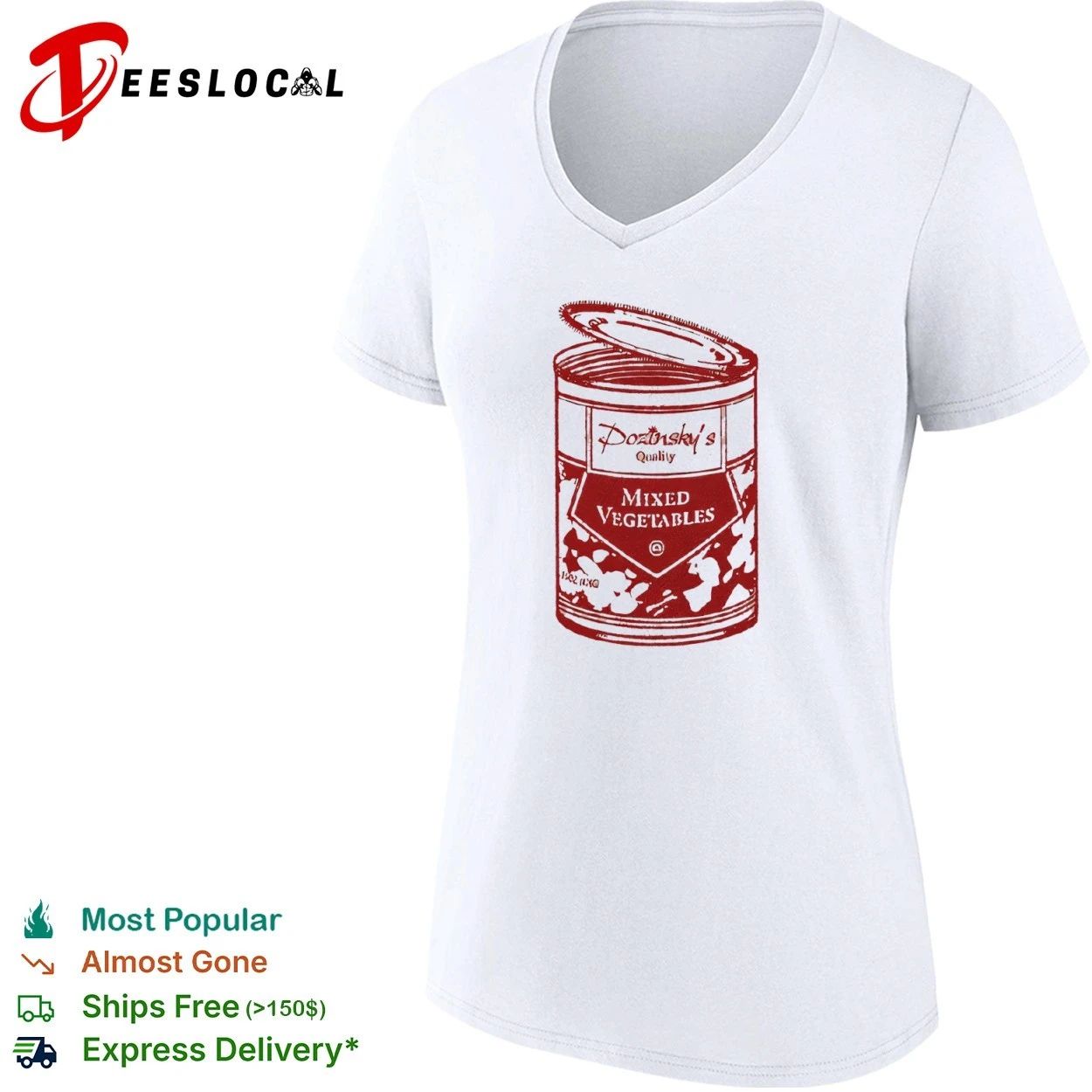 Dozinsky’s Quality Mixed Vegetables canned food T-shirt