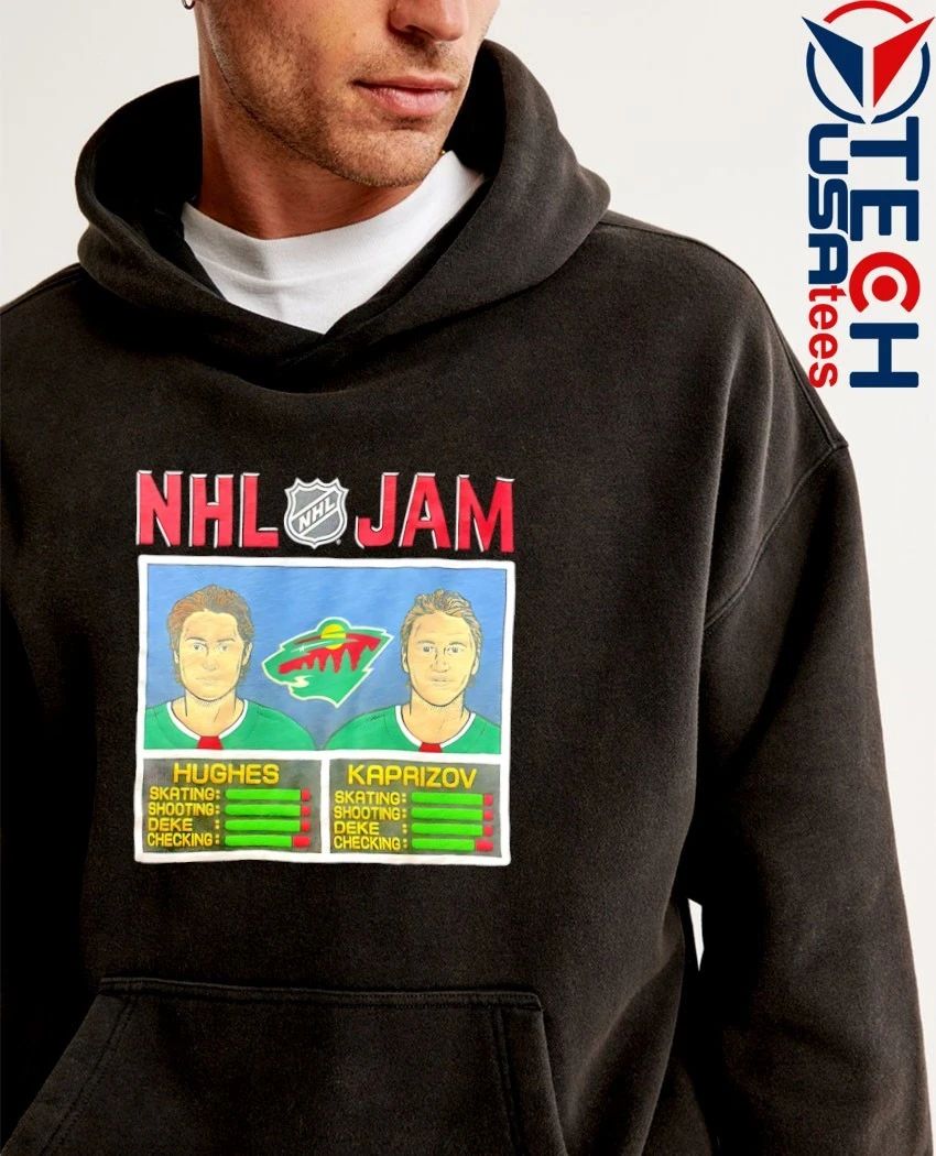 NHL Jam Minnesota Wild Quinn Hughes and Kirill Kaprizov shirt