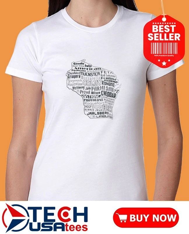 Wisconsin State cheese names shirt