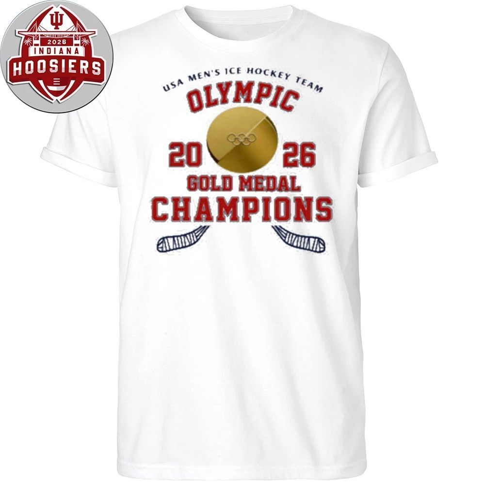 USA Men’s Ice Hockey Team Olympic 2026 Gold Medal Champions Logo T-Shirt