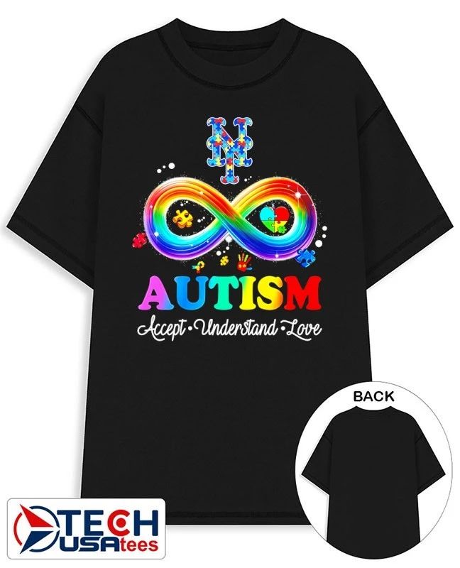 New York Mets Autism accept understand love shirt