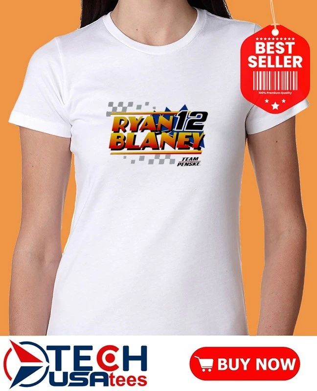 Josef Newgarden wearing Ryan Blaney #12 Team Penske shirt