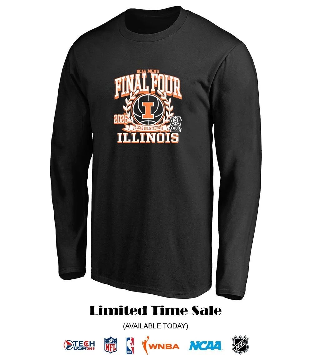 Illinois Fighting Illini Final Four 2026 NCCA Men’s Basketball logo shirt