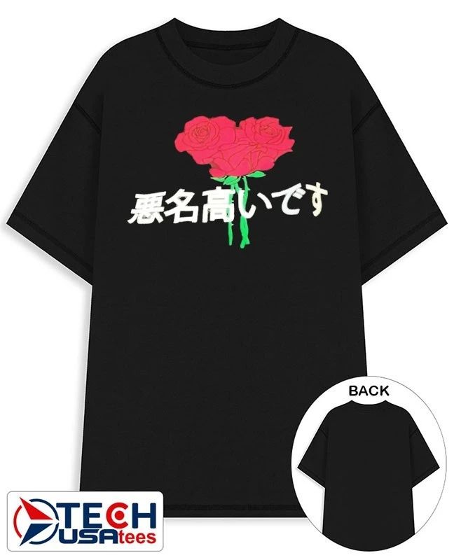 Japanese roses shirt