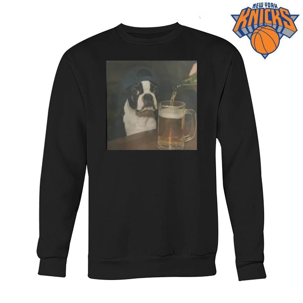 Dylan Crews Boston Terrier Drinking Beer Shirt