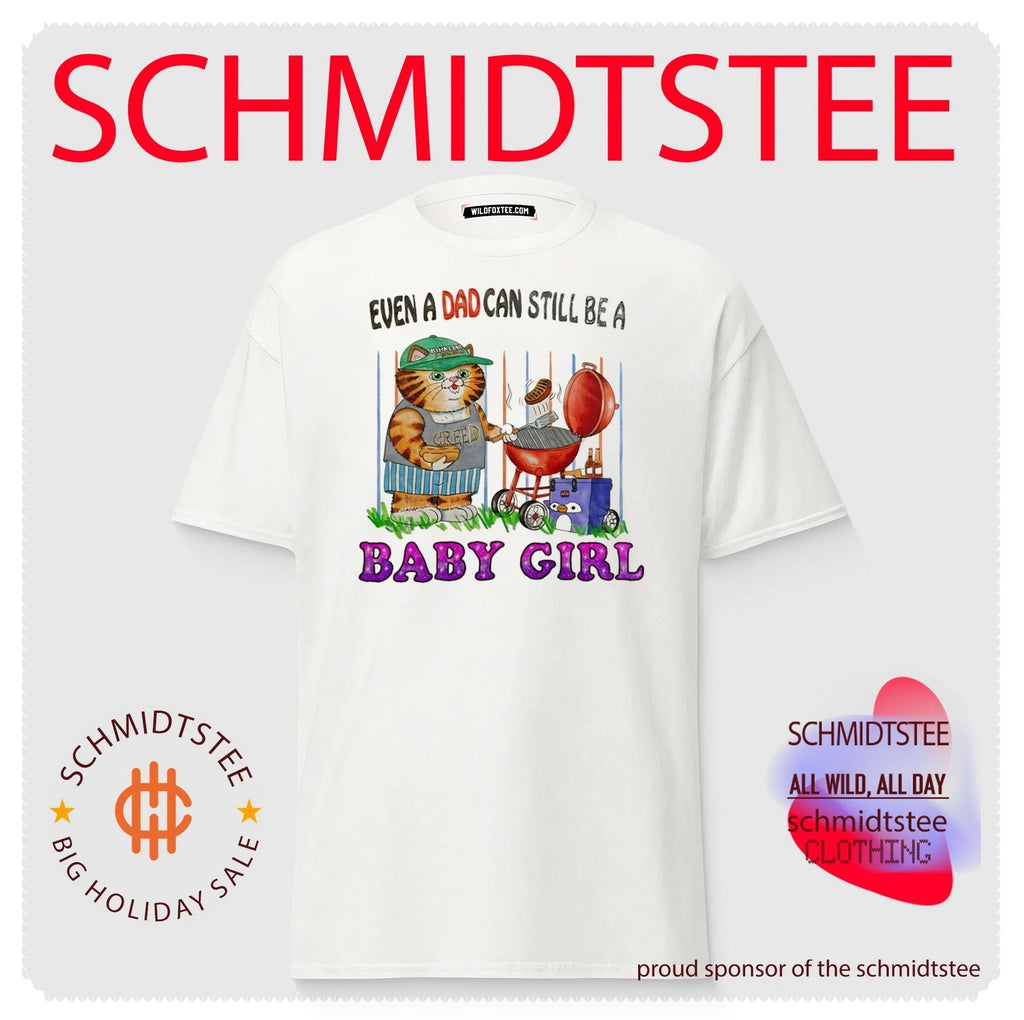 Even a Dad Can Still Be a Baby Girl Funny Cat Grilling shirt