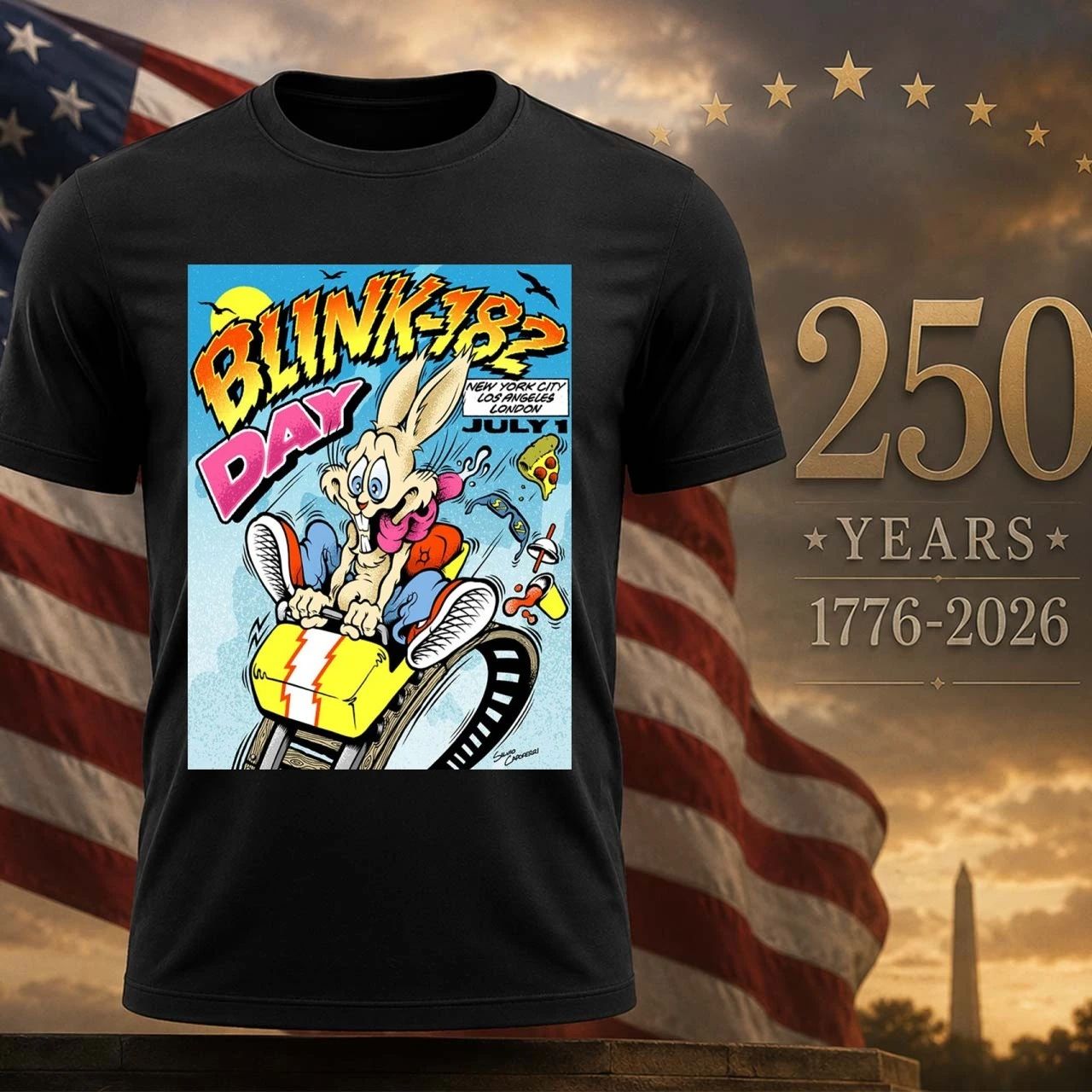 Blink 182 Day 2026 For New York City Los Angles And London On July 1 2026 Shirt