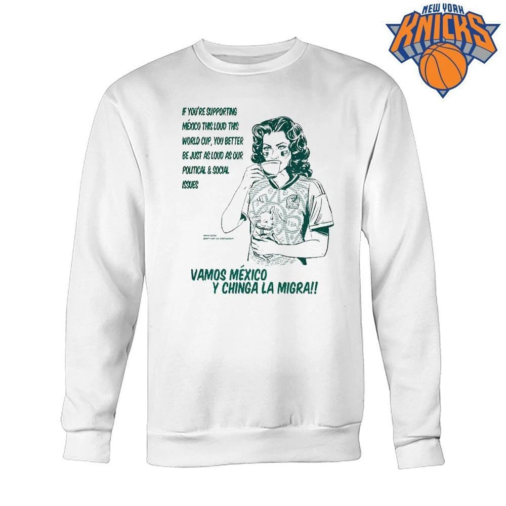 Vamos Mexico Y Chinga La Migra World Cup Political Social Issues Shirt