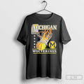 Premium Michigan Wolverines Basketball Hoops Graphic