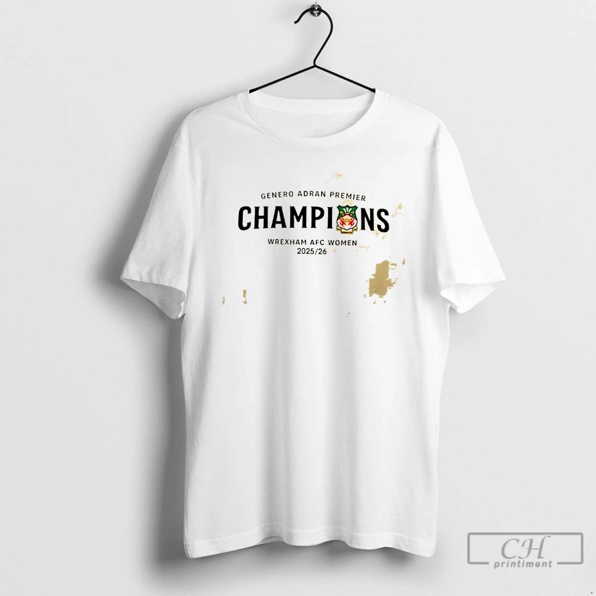 Classic Genero Adran Premier Champions Wrexham Afc Women 2025 26 Logo