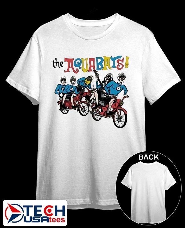 The Aquabats on a bike shirt
