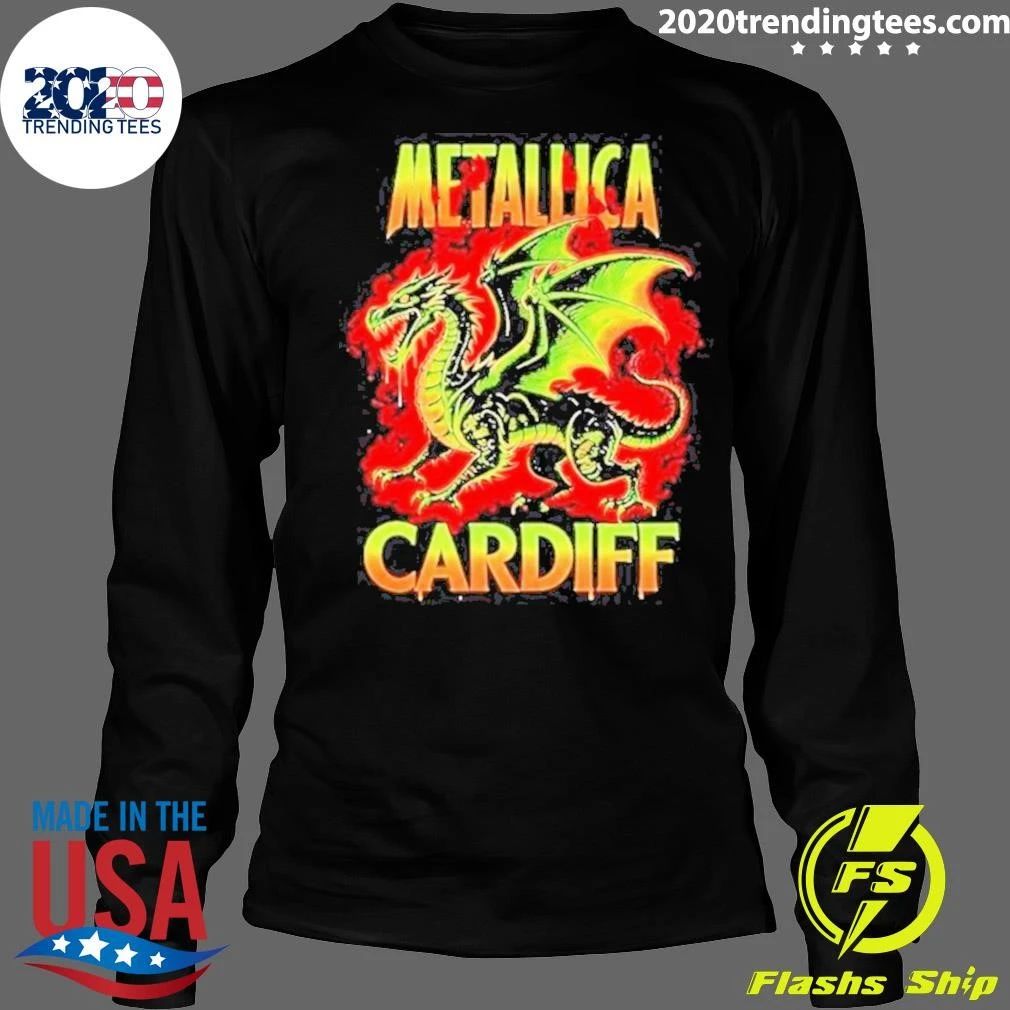 Metallica 2026 M72 World Tour Cardiff Wales Dragon New Version Shirt