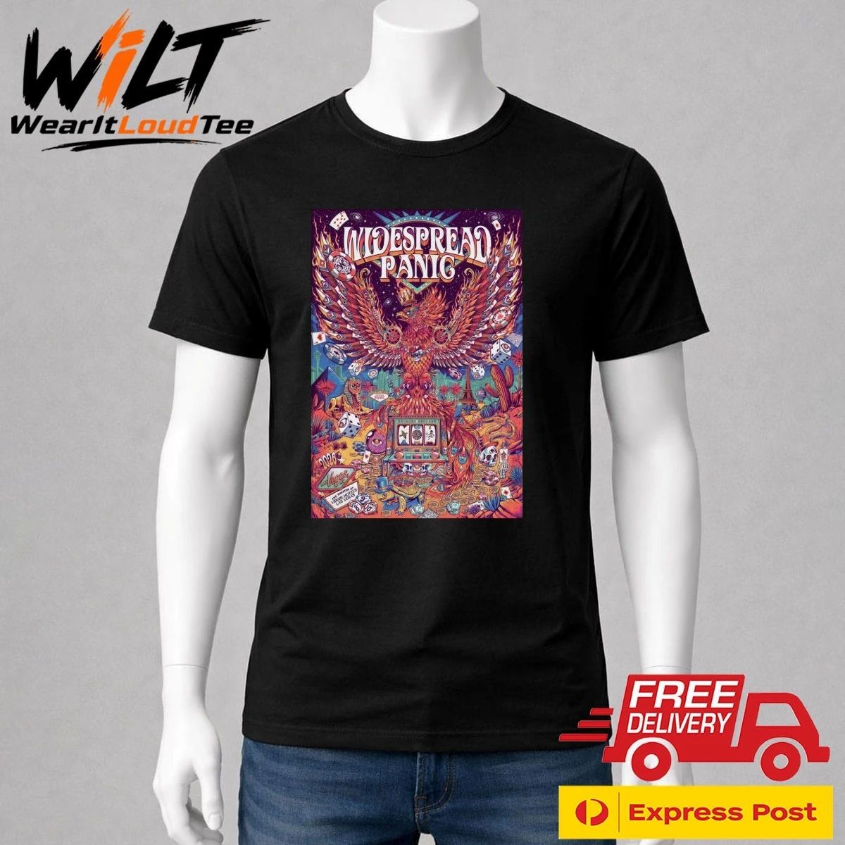 Widespread Panic May 8-10 2026 The Theater At Virgin Hotels Las Vegas NV Poster Shirt