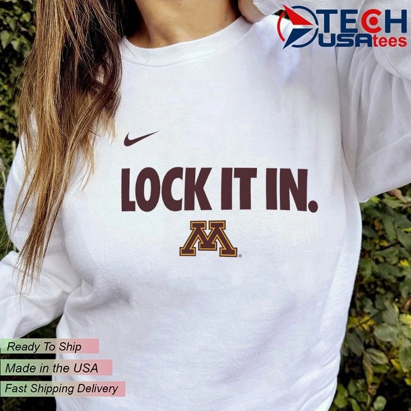 Lock it in Minnesota Golden Gophers 2026 On-Court Bench shirt