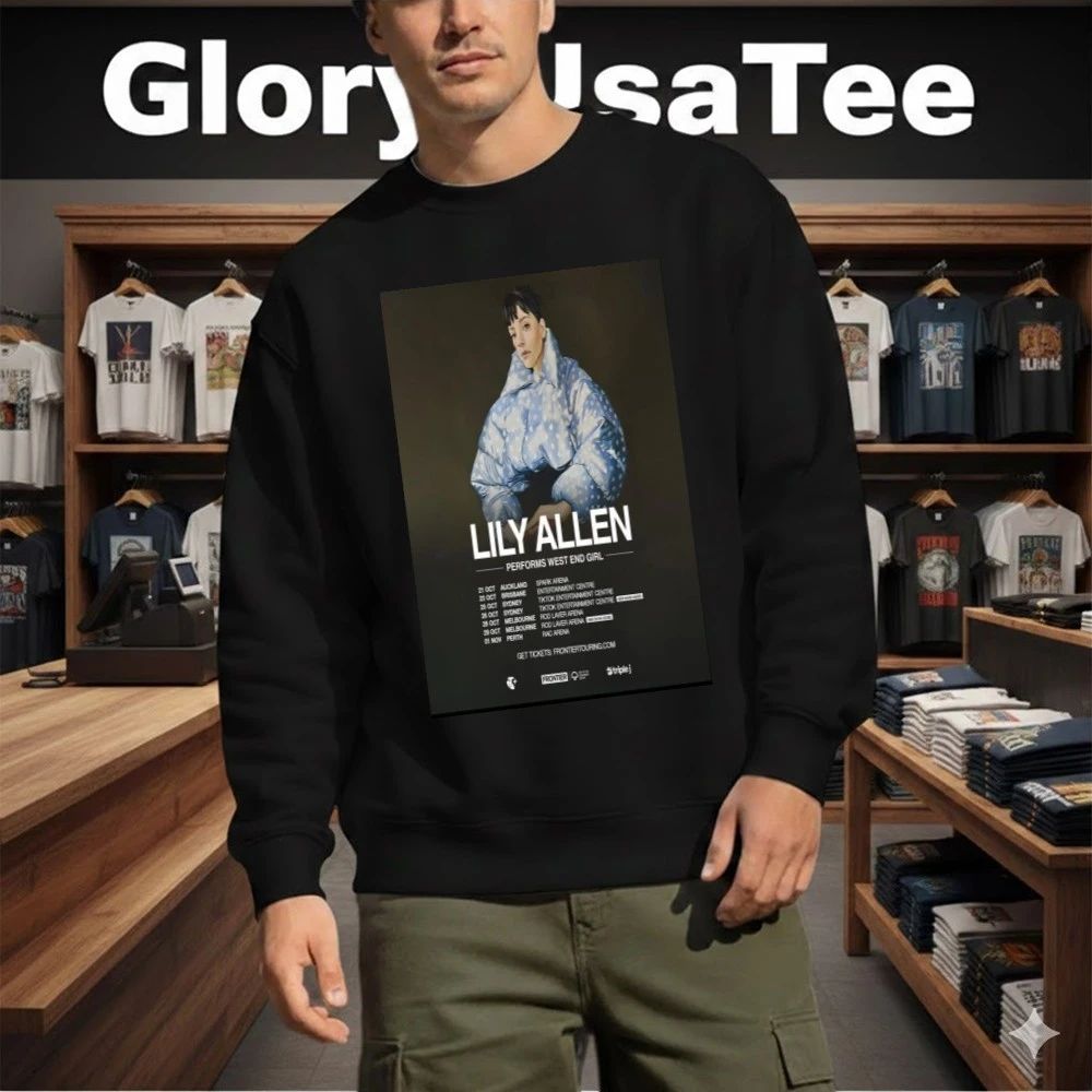 Lily Allen Australia and New Zealand Tour 2026 Poster Shirt