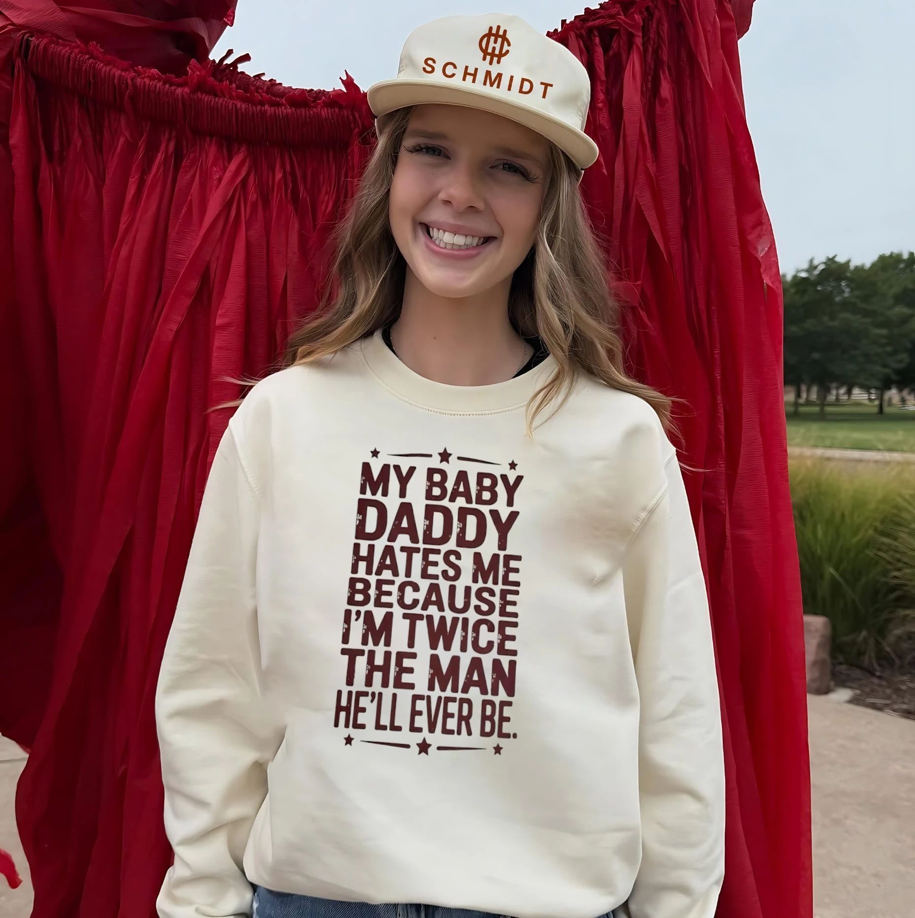 My baby daddy hates me because I’m twice the man he’ll ever be shirt