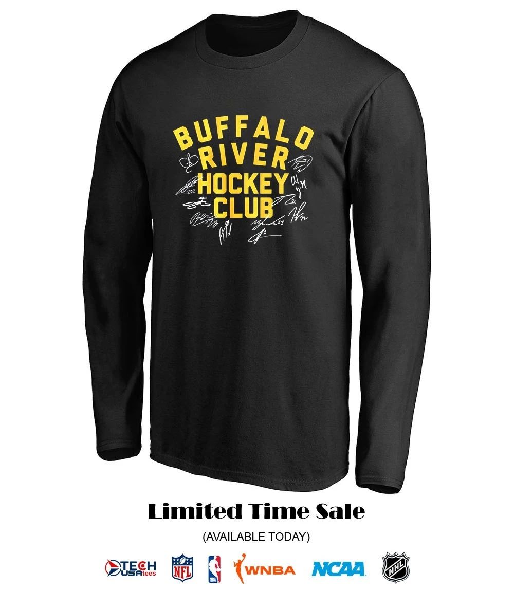 Buffalo River Hockey Club player name signatures shirt