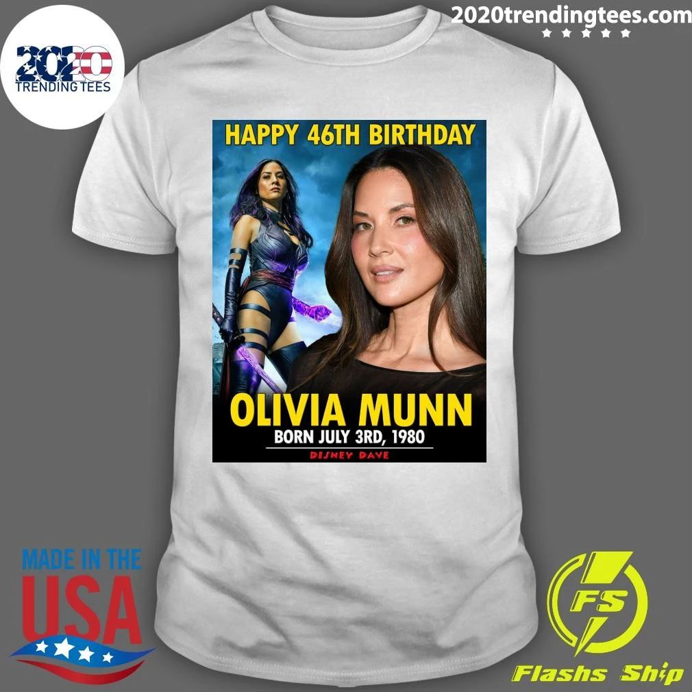 Happy 46th Birthday Olivia Munn Shirt