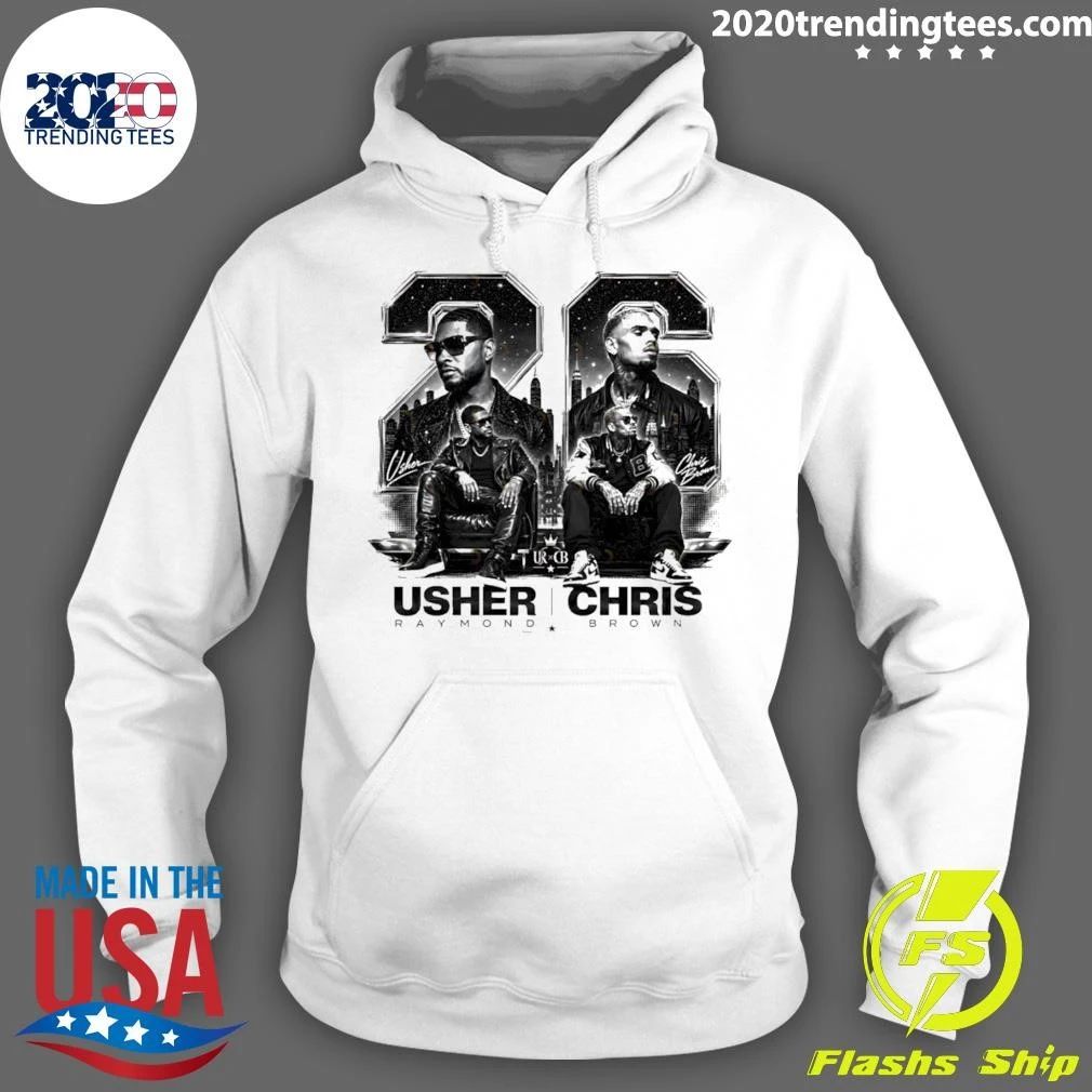 Raymond Brown Usher and Chris Brown R and B Music Vintage Shirt