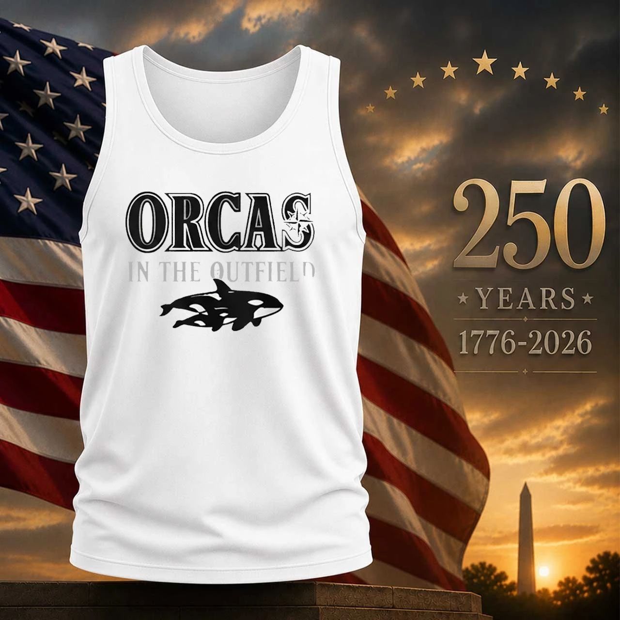 Mariners Orcas in the Outfield Shirt
