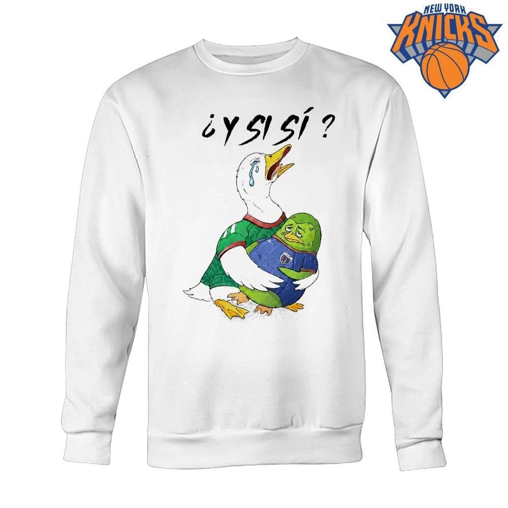 Y Si Si Crying Mexico Soccer Duck Surreal Shirt