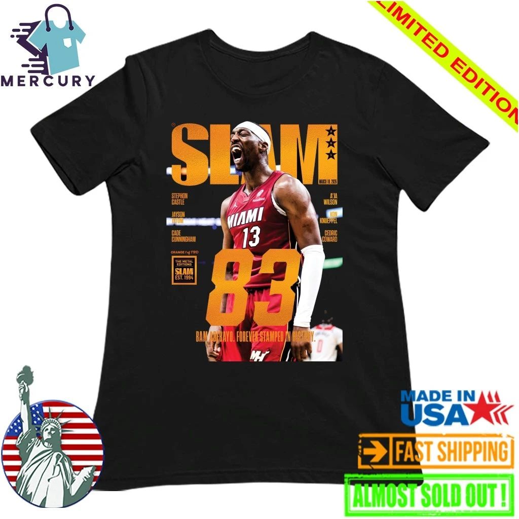 SLAM 83 Bam Adebayo Forever Stamped In History Shirt