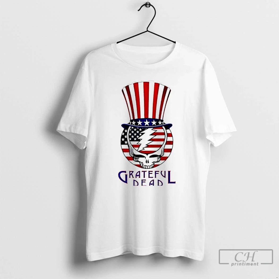 Classic Grateful Dead Uncle Sam Hat Graphic