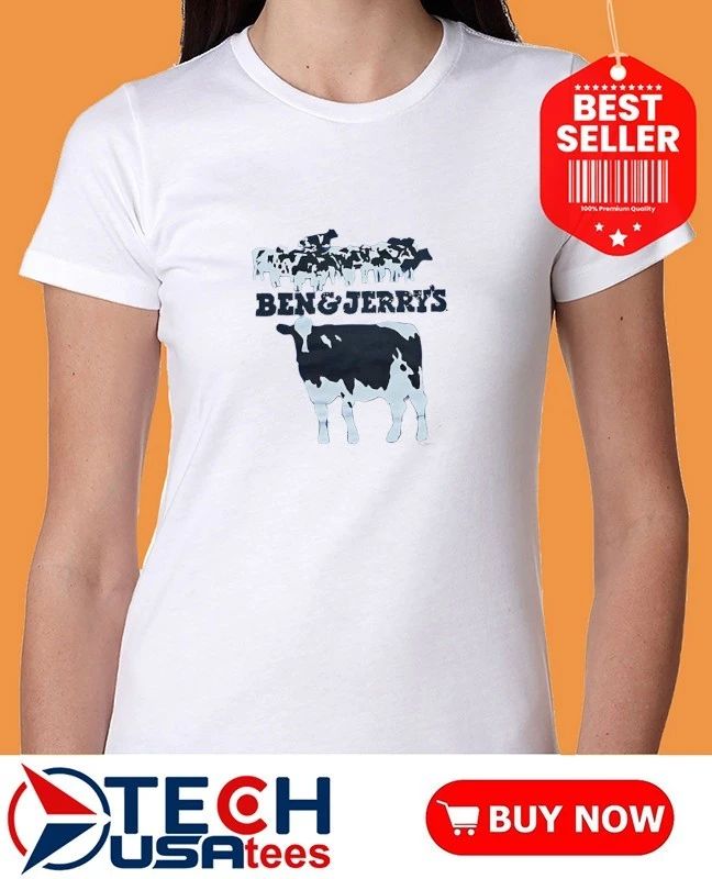 Ben and Jerry’s cows shirt