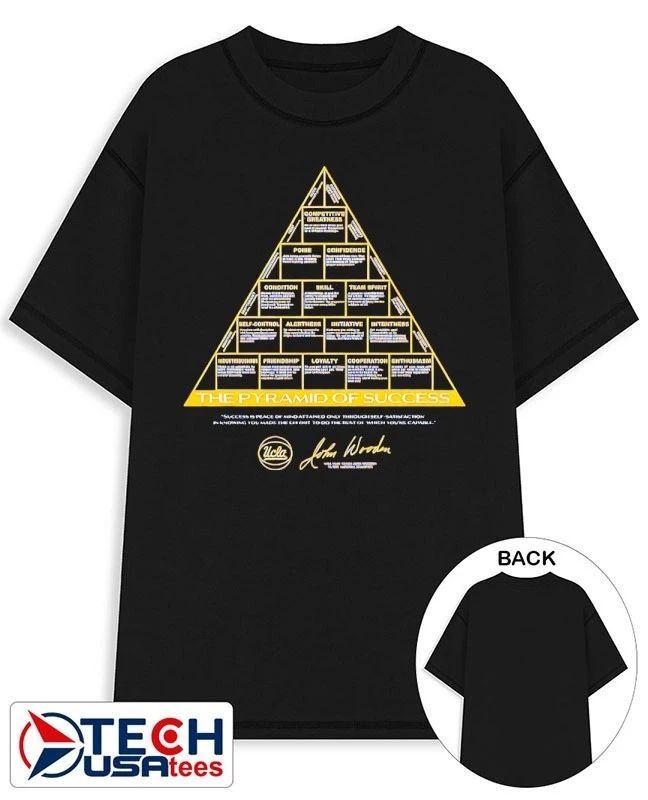 UCLA Bruins John Wooden Pyramid of Success shirt