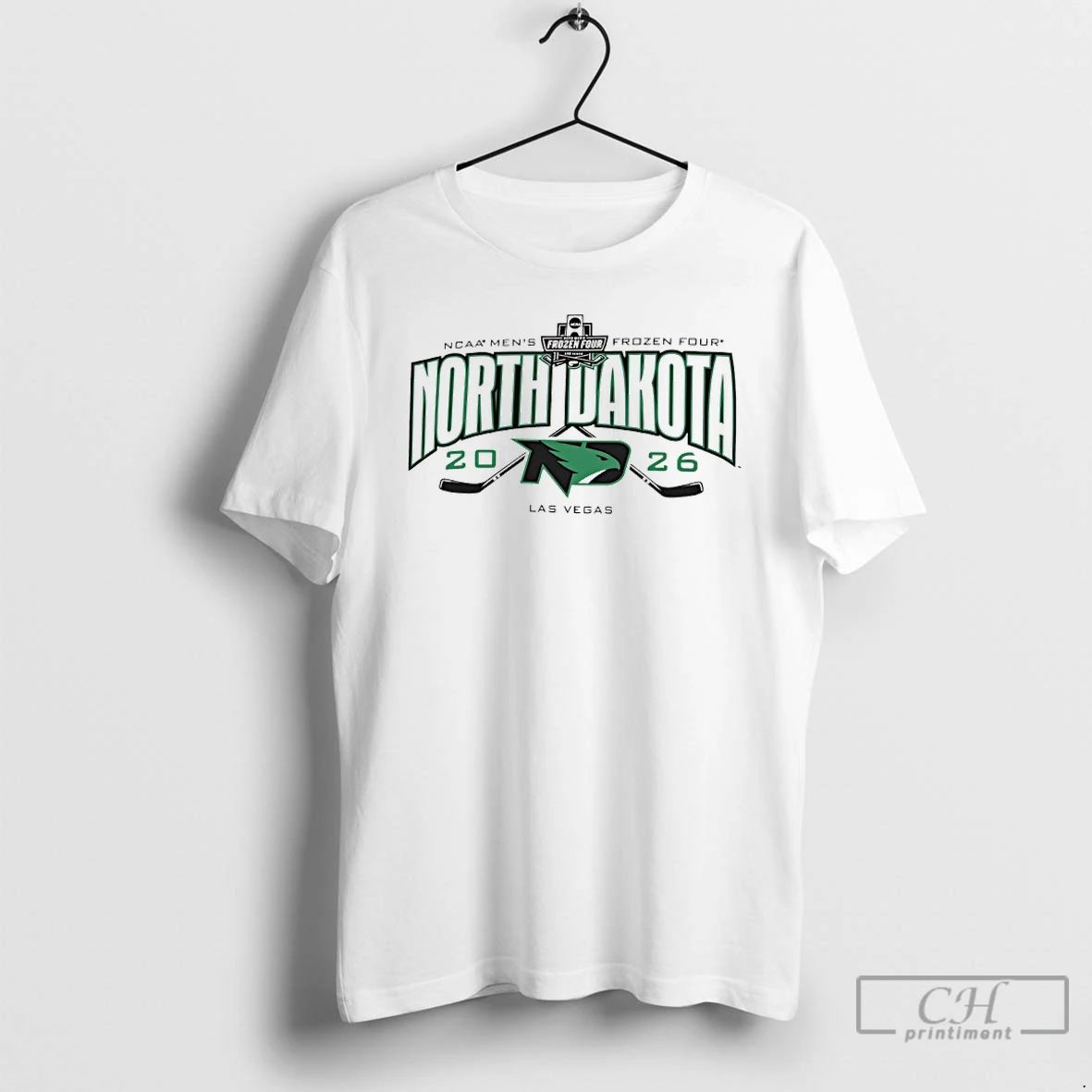 Premium North Dakota Fighting Hawks 2026 Ncaa Mens Frozen Four Las Vegas T Shirts Sweater