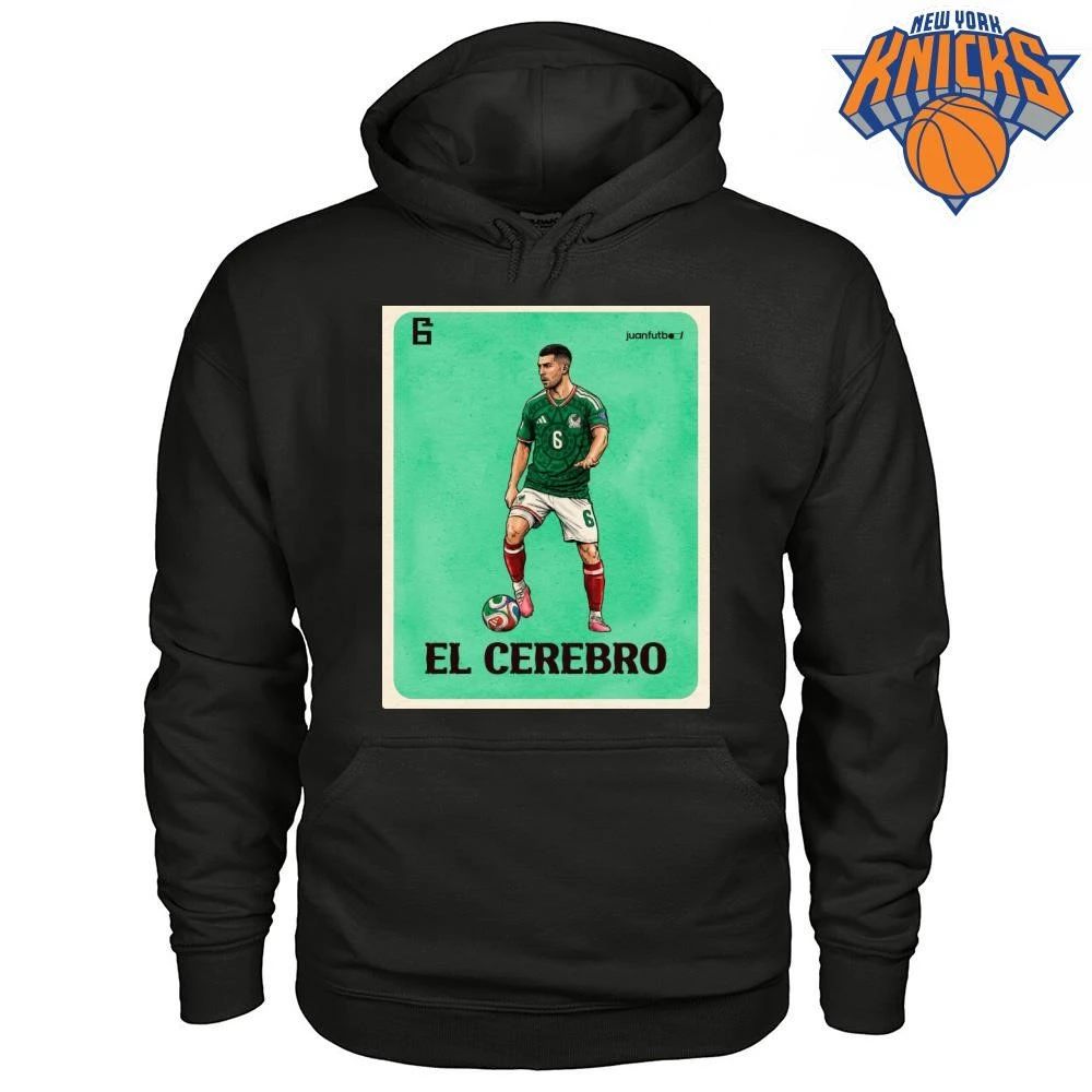 Mexico National Soccer Team El Cerebro Vintage Loteria Card Art Design Shirt