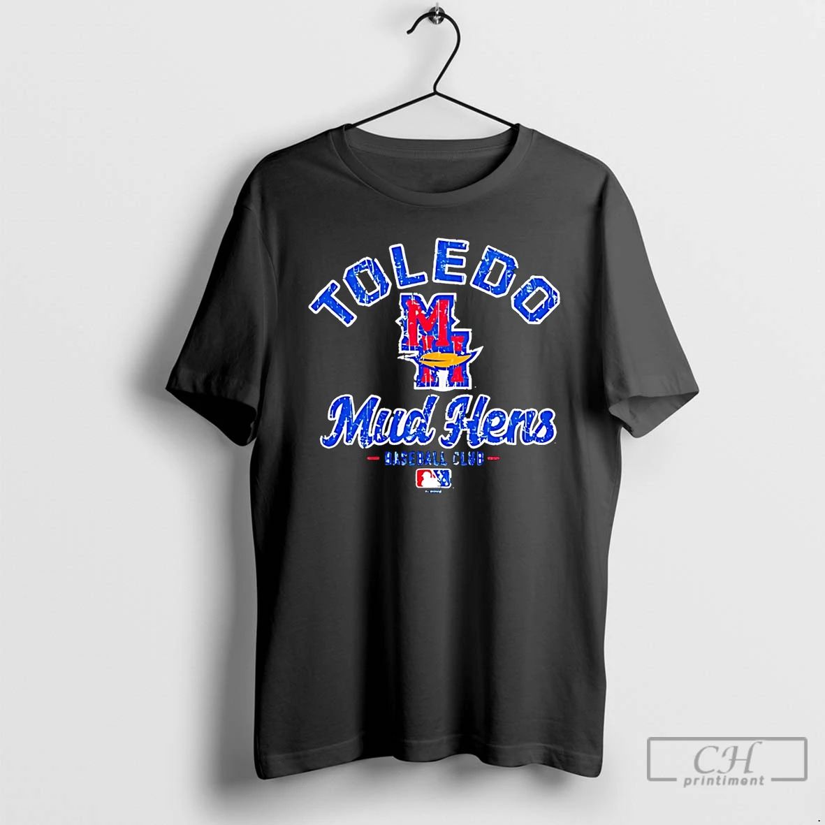 Classic Toledo Mud Hens Baseball Club Mlb Logo Retro