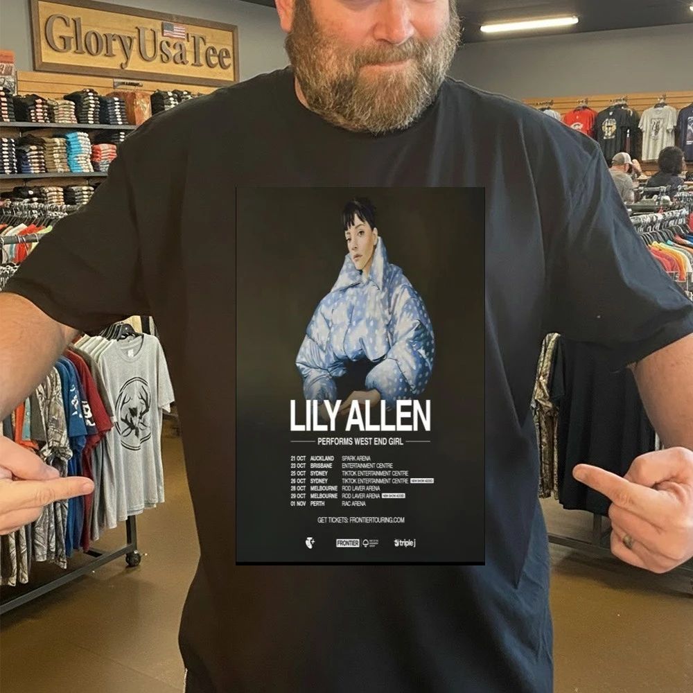 Lily Allen Australia and New Zealand Tour 2026 Poster Shirt