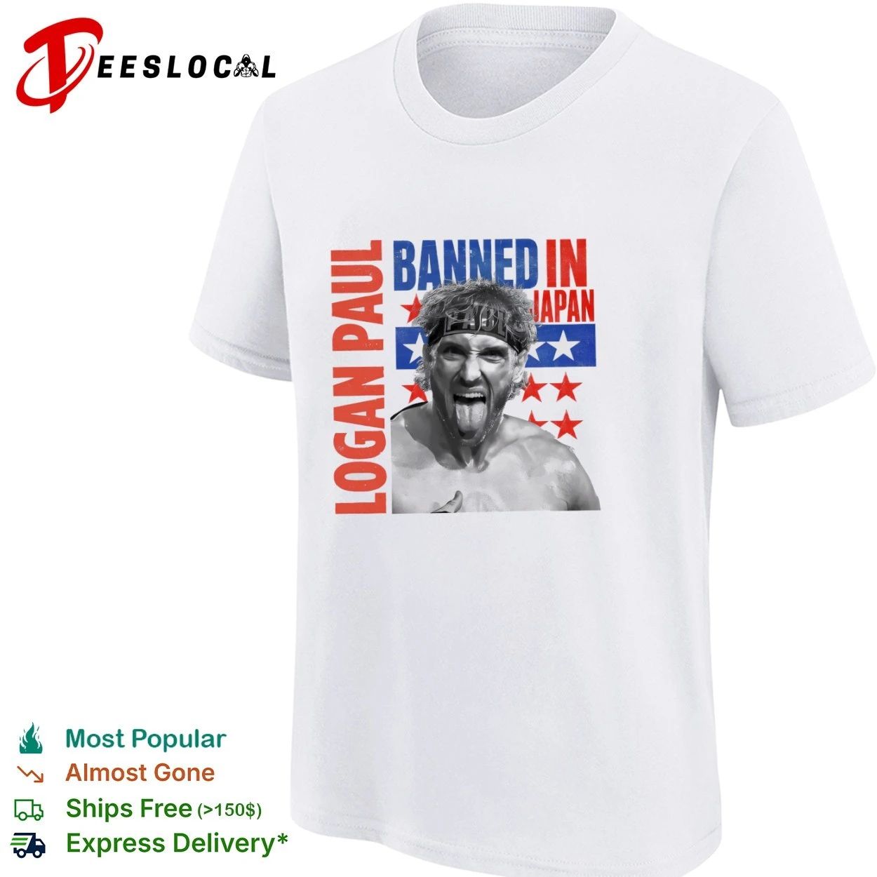 Logan Paul Banned in Japan T-shirt