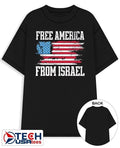 Free America from Israel flag vintage shirt
