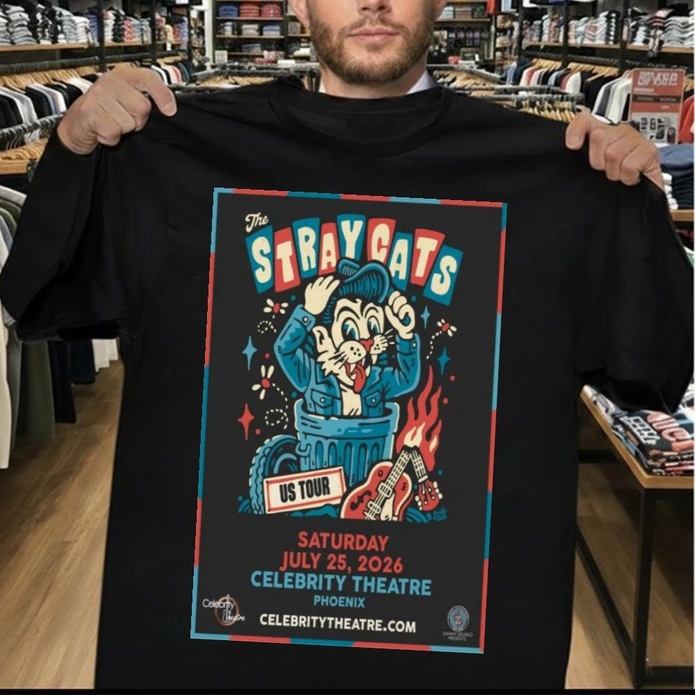 The Stray Cats July 25 2026 In Phoenix, AZ Tour Poster Shirt
